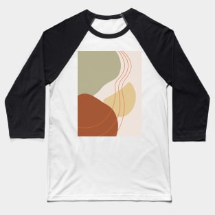 Mid Century Modern, Abstract Shapes Illustration 5.2 Baseball T-Shirt